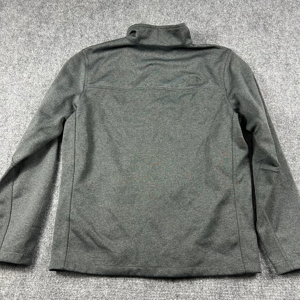 The North Face Jacket Mens Medium Gray WindWall Full Zip‎ Fleece Lined Outdoor